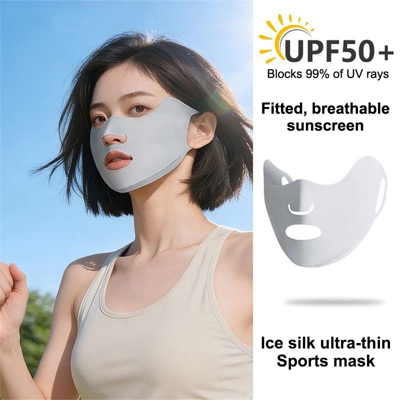 Kids Face Mask - 【B】2PCS Breathable Ice Silk Mask Washable