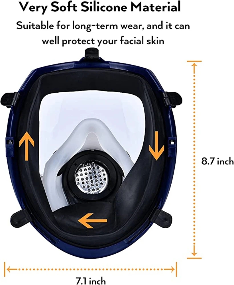 Chemical Gas Mask 6800 Dust Re - Dust Mask Construction recension och pris