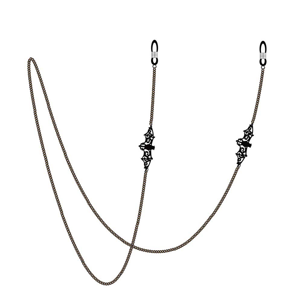 Non-slip Trendy Hollow Black B - Mask Chain Holder recension och pris