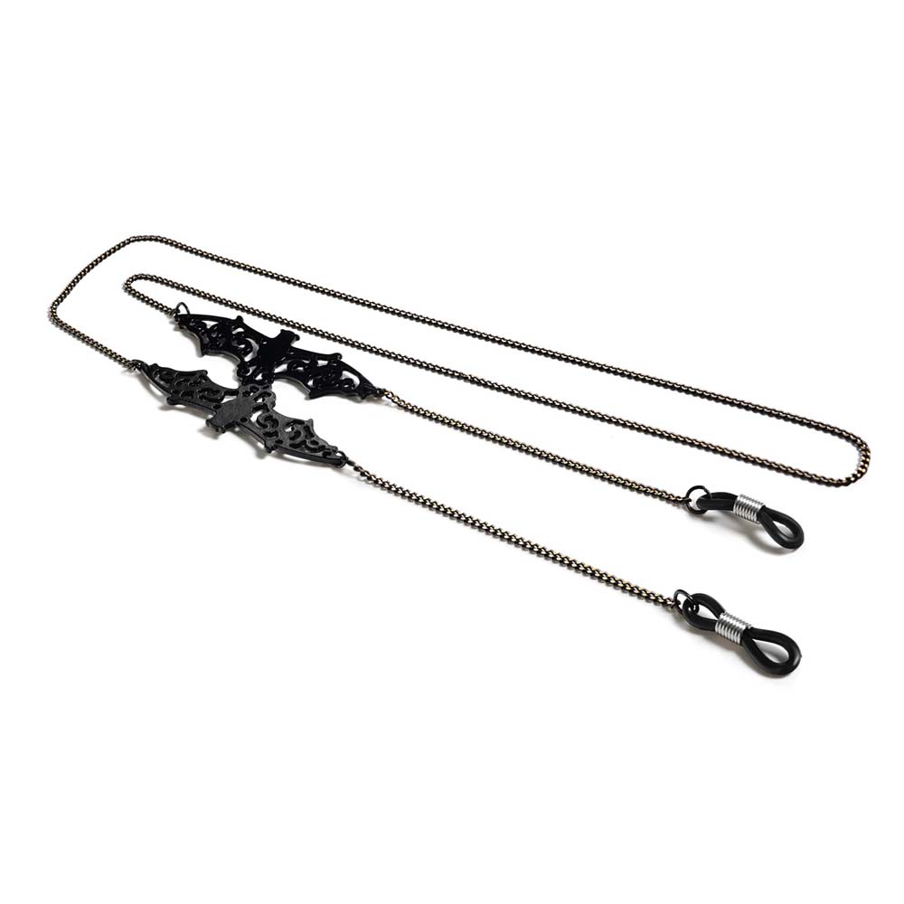 Non-slip Trendy Hollow Black B - Mask Chain Holder recension och pris