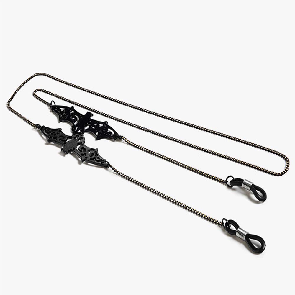 Non-slip Trendy Hollow Black B - Mask Chain Holder recension och pris