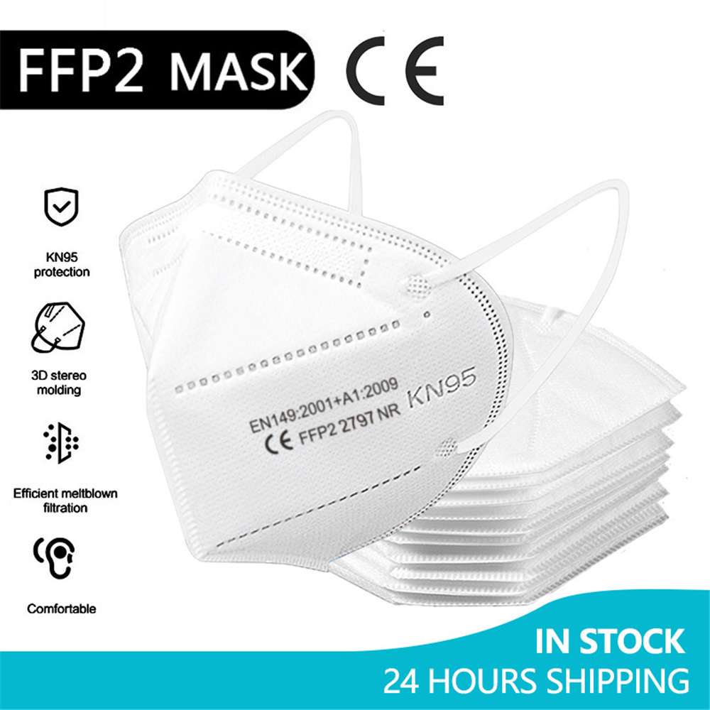 10-100Pieces ffp2mask CE Masca - Disposable Surgical Mask recension och pris